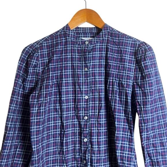 Untuckit for her collarless woven button down shirt - Picture 2 of 8